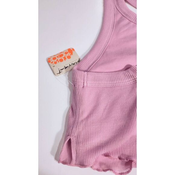 FREE PEOPLE FEELS LIKE SUMMER CROP TOP BRIGHT ORCHID NWT L - Picture 9 of 10